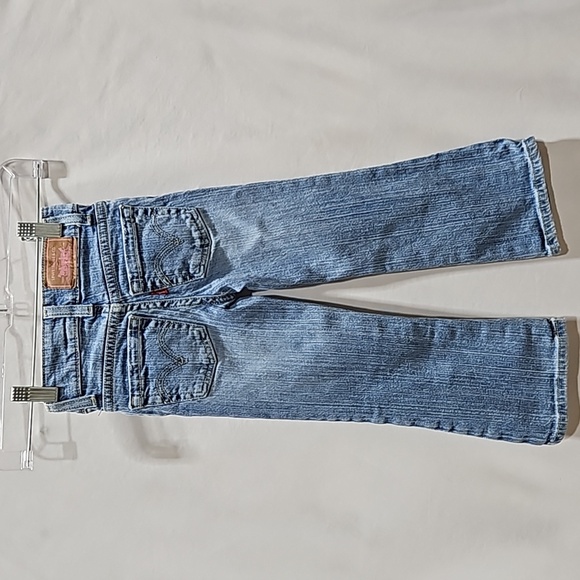 Child's, Denim Jeans, Levi's, 517 Stretch, Flare, Sz 5 Slim, Elastic Waist - Picture 13 of 17